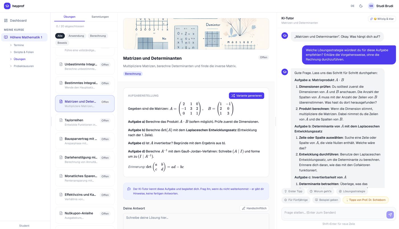 Aufgabenansicht mit KI-Lösungsstrategie